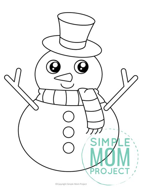 Free Printable Snowman Template