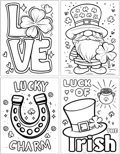 Free Printable St Patricks Day Cards To Color