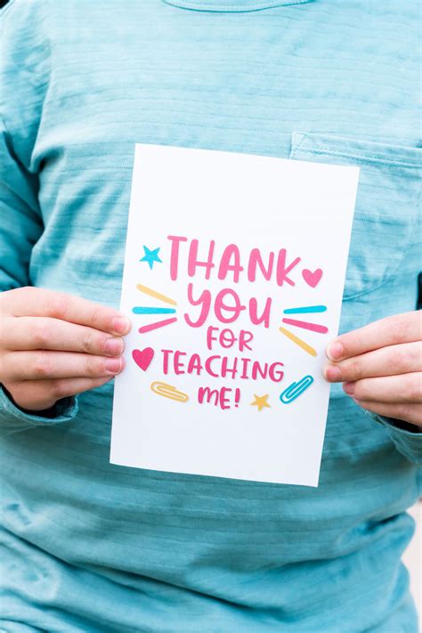 Free Printable Teacher Thank You
