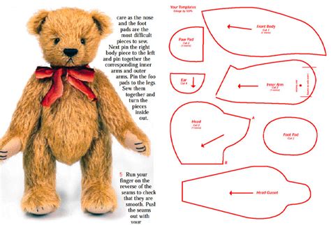 Free Printable Teddy Bear Pattern For Beginners