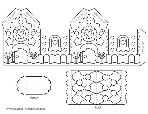Free Printable Templates For Gingerbread House