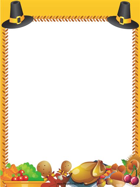 Free Printable Thanksgiving Borders