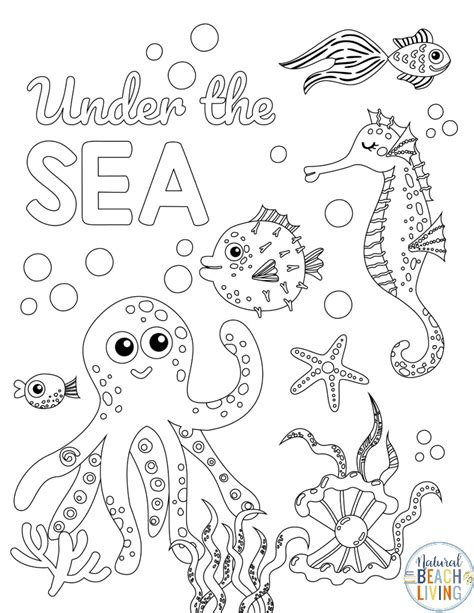 Free Printable Under The Sea Worksheets