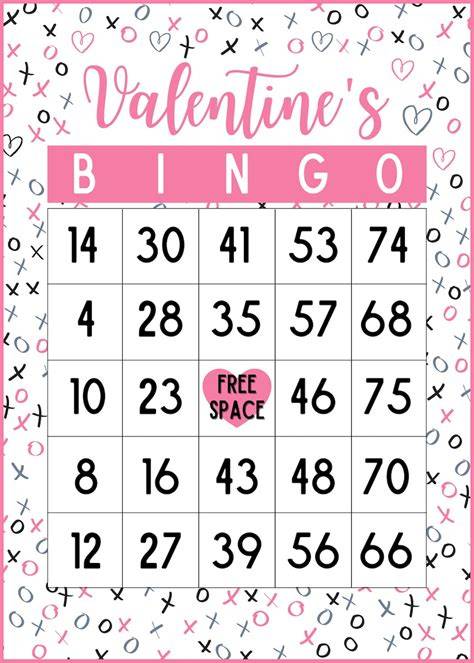 Free Printable Valentine Bingo Cards For Large Groups