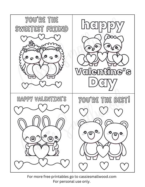 Free Printable Valentines Day Cards One Ina Melon