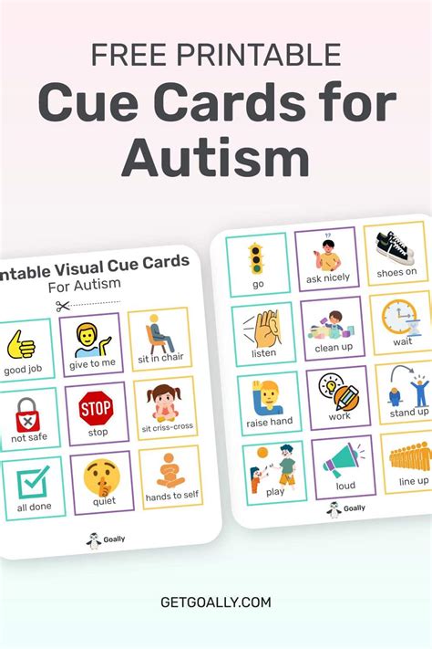 Free Printable Visual Cards For Autism