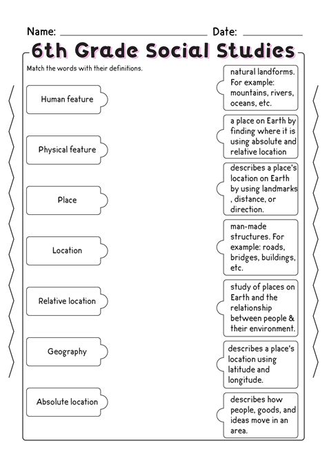 Free Printable Worksheets For 5th Grade Social Studies