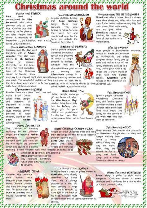 Free Printable Worksheets On Christmas Around The World