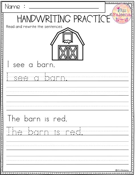 Free Printable Writing Worksheets