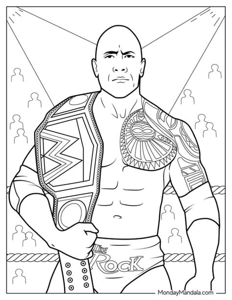 Free Printable Wwe Coloring Pages