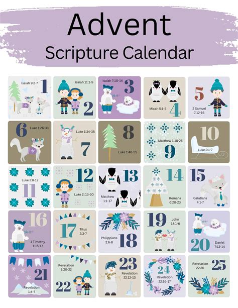 Free Printables For Advent Calendars