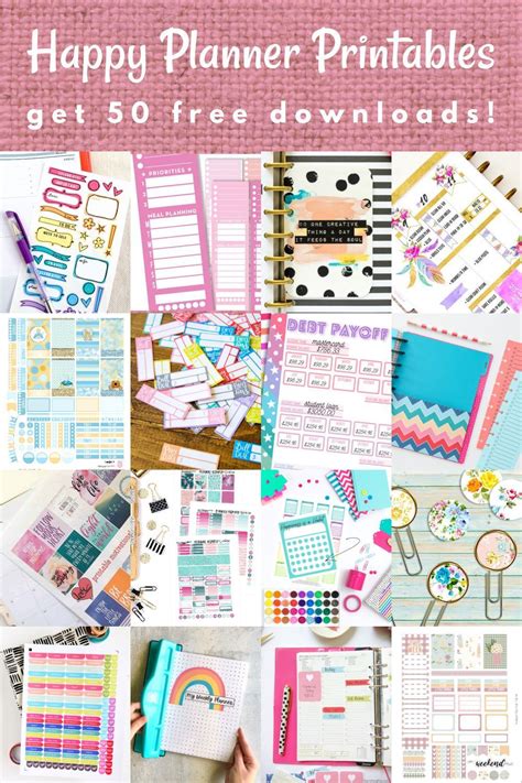 Free Printables Happy Planner