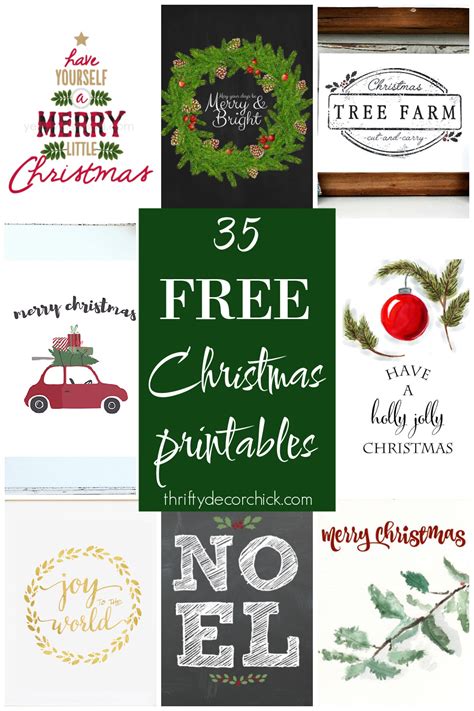 Free Printables Of Christmas