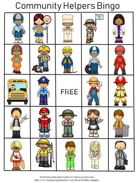 Free Printables Of Community Helpers For Second Grade