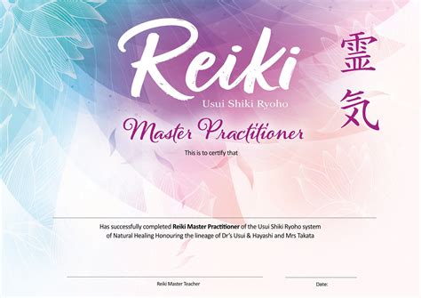Free Reiki Certificate Templates For Word