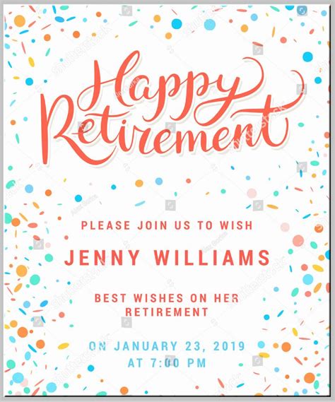 Free Retirement Flyer Templates For Word