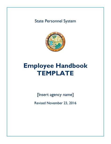 Free Sample Employee Handbook Template