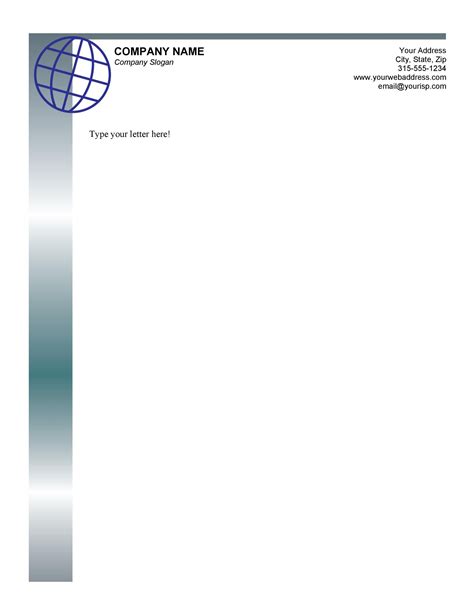 Free Sample Letterhead Template