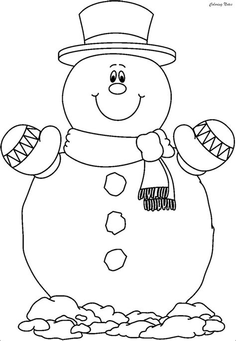 Free Snowman Coloring Pages Printable