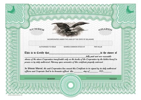 Free Stock Certificate Template Word