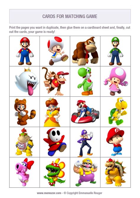 Free Super Mario Printables