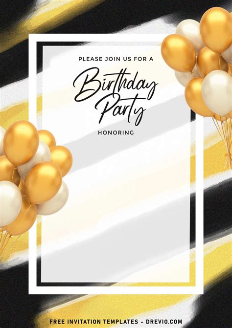Free Templates For Birthday Invitations