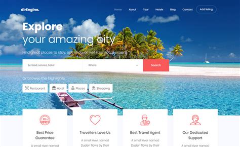 Free Tourism Website Templates Download Html And Css