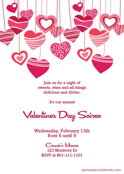 Free Valentine Invitation Templates