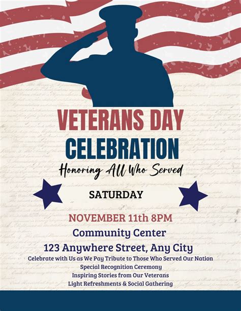 Free Veterans Day Flyer Templates