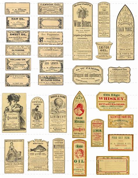 Free Vintage Labels Printable