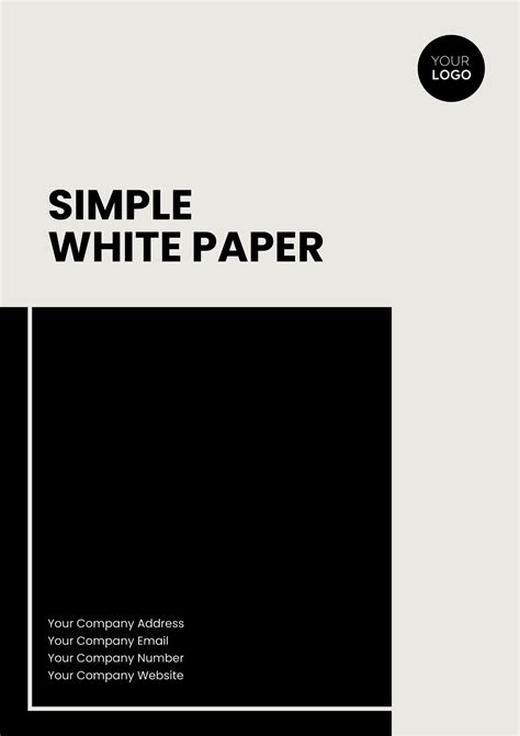 Free White Paper Template