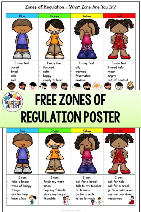 Free Zones Of Regulation Printables
