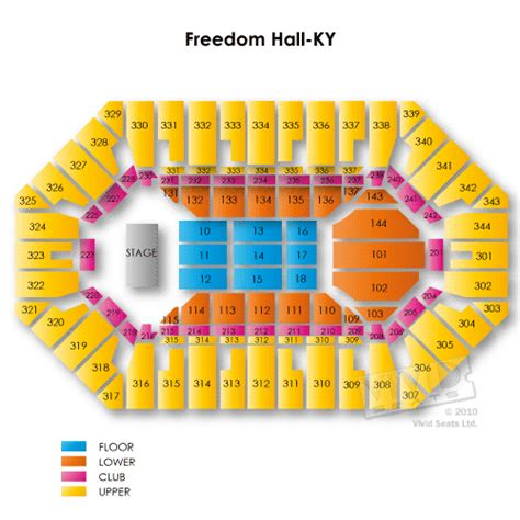 Freedom Hall Seating Chart