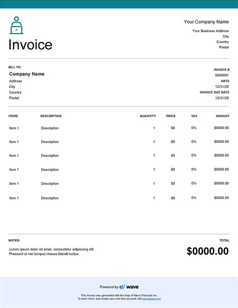 Freelancer Invoice Template