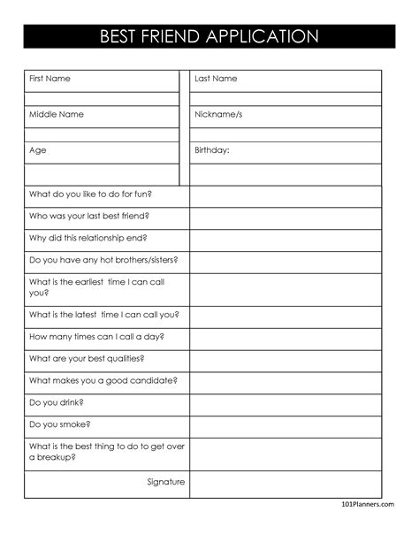 Friend Application Template