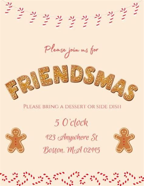 Friendsmas Invitation Template