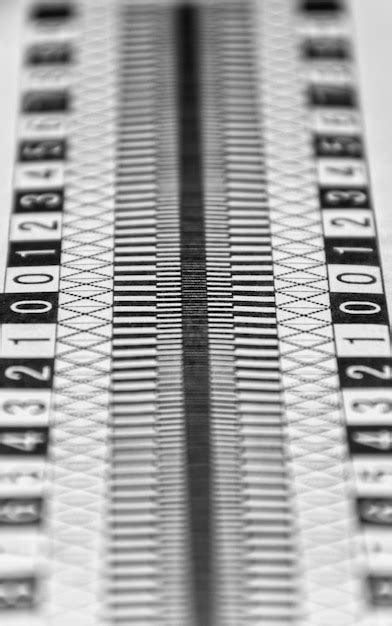 Front Back Focus Test Chart