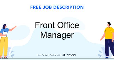 Front Office Manager Career