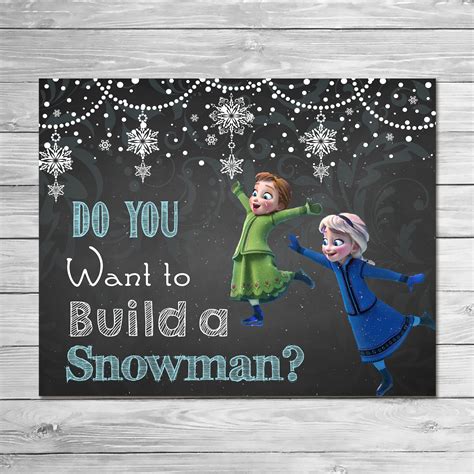 Frozen Do You Want To Build A Snowman Free Printable