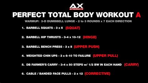 Full Body Workout Template