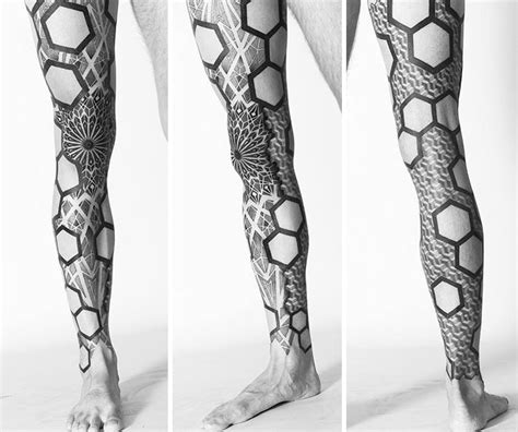 Full Leg Tattoo Template
