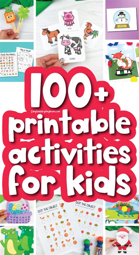 Fun Activities For Kids To Do At Home Printable
