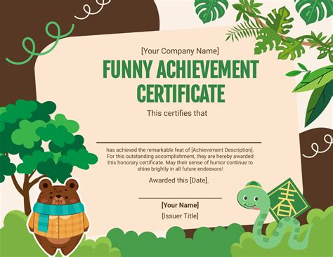 Funny Certificate Template