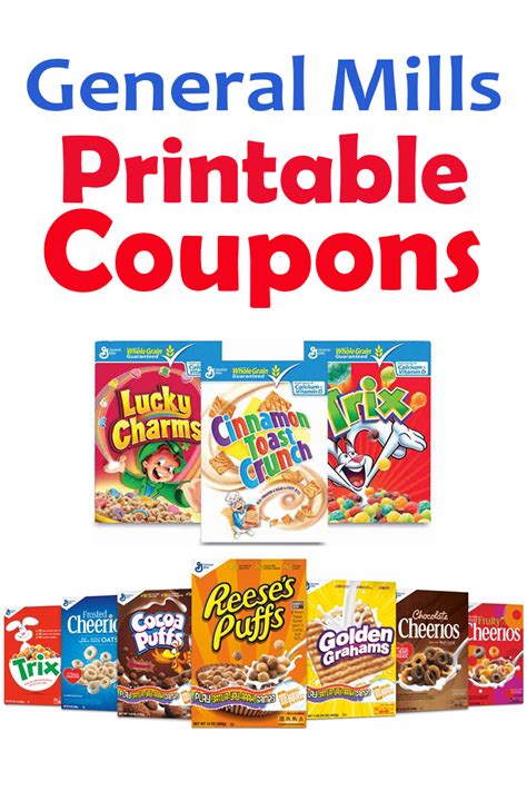 General Mills Cereal Coupons Printable