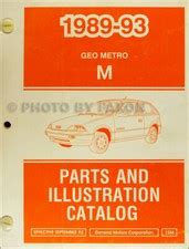 Geo Metro Parts Catalog
