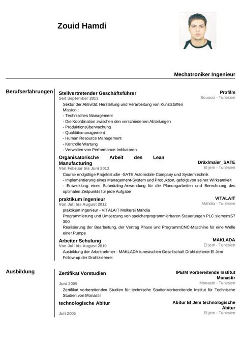 German Resume Template