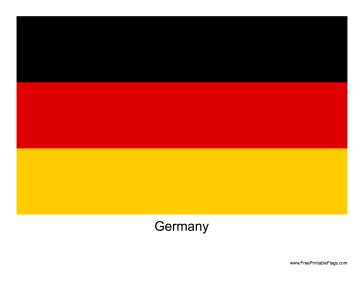 Germany Flag Printable