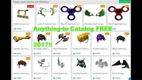 Get Anything In The Roblox Catalog For Free