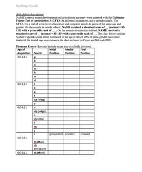 Gfta-3 Report Template