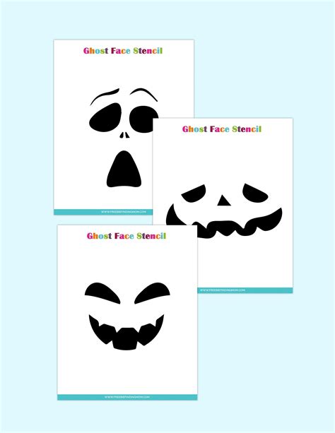 Ghost Faces Templates